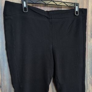 LOFT Black Plus Size Crop Capri Leggings XXL                            C374